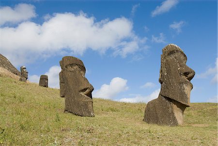 simsearch:841-03063739,k - Moai Quarry, Rano Raraku Volcano, UNESCO World Heritage Site, Easter Island (Rapa Nui), Chile, South America Foto de stock - Direito Controlado, Número: 841-03063742