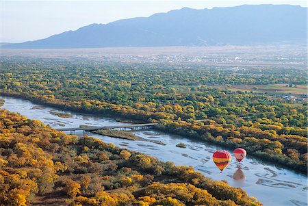 Hot air balloons, Albuquerque, Nouveau-Mexique, États-Unis d'Amérique, l'Amérique du Nord Photographie de stock - Rights-Managed, Code: 841-03063776