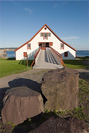 rocca di perce - Perce, Gaspe peninsula, province of Quebec, Canada, North America Fotografie stock - Rights-Managed, Codice: 841-03063877