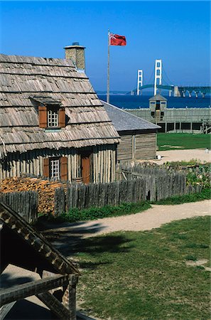 simsearch:841-03031323,k - Colonial Michilimackinac, Mackinaw City, Michigan, United States of America, North America Foto de stock - Con derechos protegidos, Código: 841-03063942