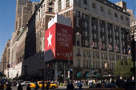 shops street usa - Macy's department store, Manhattan, New York City, New York, United States of America, North America Foto de stock - Con derechos protegidos, Código: 841-03454247