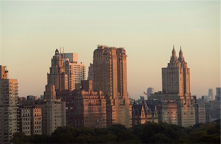 View of city skyline from Central Park from south looking north, Manhattan, New York, New York State, United States of America, North America Stock Photo - Rights-Managed, Code: 841-03454282