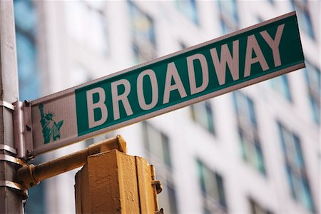 Broadway street sign, Manhattan, New York City, New York, United States of America, North America Foto de stock - Con derechos protegidos, Código: 841-03454369