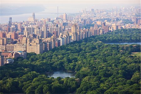 skyscraper nature - High angle view of Central Park and the Upper West Side, Manhattan, New York City, United States of America, North America Stock Photo - Rights-Managed, Code: 841-03454374