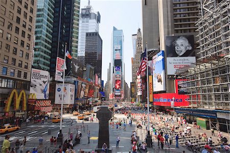 people on the streets of ny - Times Square, Midtown, Manhattan, New York City, New York, United States of America, North America Stock Photo - Rights-Managed, Code: 841-03454461