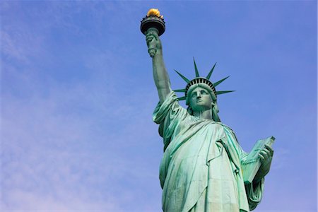 The Statue of Liberty, Liberty Island, New York City, New York, United States of America, North America Foto de stock - Con derechos protegidos, Código: 841-03454494