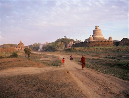 Ruines de Mrauk U, l'ancienne capitale de l'Arakan, Myanmar (Birmanie), Asie Photographie de stock - Rights-Managed, Code: 841-03489527