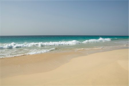 Praia de Santa Monica (Santa Monica Beach), Boa Vista, Cape Verde Islands, Atlantic, Africa Foto de stock - Con derechos protegidos, Código: 841-03489747