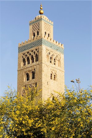 simsearch:841-03031474,k - The Koutoubia minaret dating from 1147, Marrakesh, Morocco, North Africa, AFrica Stock Photo - Rights-Managed, Code: 841-03489758