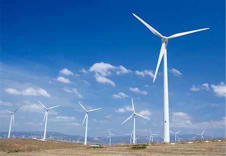 Windmills, Tarifa, Costa de La Luz, Cadiz Province, Andalucia (Andalusia), Spain, Europe Stock Photo - Rights-Managed, Code: 841-03489819