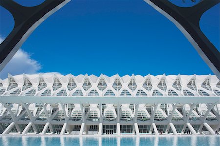 santiago calatrava architecture - Principe Felipe Science Museum, City of Arts and Sciences, Valencia, Spain, Europe Stock Photo - Rights-Managed, Code: 841-03489849