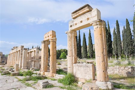 Ancient Necropolis, Monumental way, Hierapolis, Pamukkale, UNESCO World Heritage Site, Anatolia, Turkey, Asia Minor, Eurasia Stock Photo - Rights-Managed, Code: 841-03489887