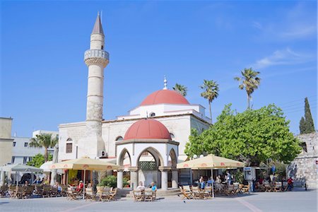 simsearch:841-03518167,k - Kos main square and town mosque, Kos, Dodecanese Islands, Greek Islands, Greece, Europe Stock Photo - Rights-Managed, Code: 841-03489883