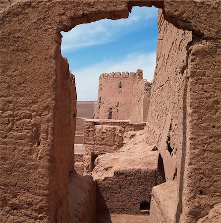 Ancient walls of Yazd, Iran, Middle East Foto de stock - Con derechos protegidos, Código: 841-03483680