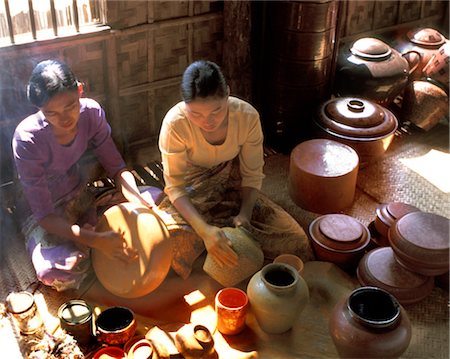 pagan - Lacquer craftsman in Bagan (Pagan), Myanmar (Burma), Asia Stock Photo - Rights-Managed, Code: 841-03483748