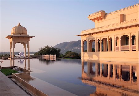 Yoga at The Oberoi Udaivilas in Udaipur, Rajasthan, India, Asia Stock Photo - Rights-Managed, Code: 841-03483769