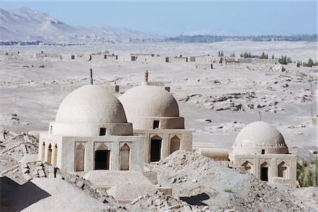 Ruined city of Jiaohe, Turpan on the Silk Route, UNESCO World Heritage Site, Xinjiang Province, China, Asia Foto de stock - Con derechos protegidos, Código: 841-03505566