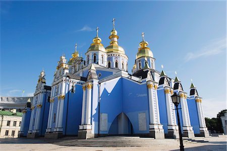 St. Michaels Gold Domed Monastery, 2001 copy of 1108 original, Kiev, Ukraine, Europe Foto de stock - Direito Controlado, Número: 841-03505633