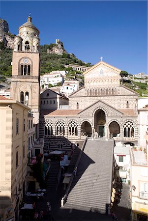 La cathédrale d'Amalfi, Amalfi, Campanie, Italie, Europe Photographie de stock - Rights-Managed, Code: 841-03505674