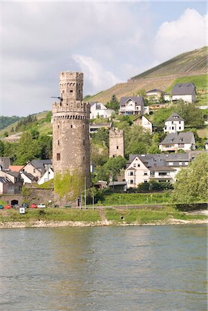 La tour de Braubach, près de Coblence, le Rhin, Rhénanie-Palatinat, Allemagne, Europe Photographie de stock - Rights-Managed, Code: 841-03505670