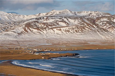 Bakkagerdi, village in Borgarfjordur Eystri fjord, East Fjords, Iceland, Polar Regions Stock Photo - Rights-Managed, Code: 841-03507785