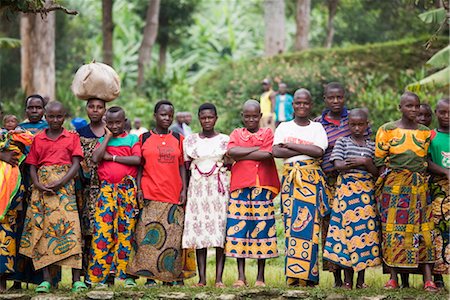 Group of women, Village of Masango, Cibitoke Province, Burundi, Africa Stock Photo - Rights-Managed, Code: 841-03507872