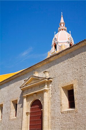 The Cathedral, Old Walled City District, Cartagena City, Bolivar State, Colombia, South America Fotografie stock - Rights-Managed, Codice: 841-03507973