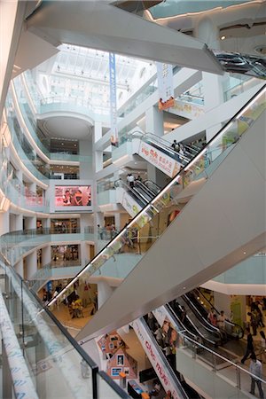 escalators china - Shopping Mall, Wangfunjing Road, Beijing, China, Asia Stock Photo - Rights-Managed, Code: 841-03502387