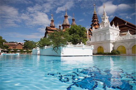 Mandarin Oriental Resort, Chiang Mai, Thailand, Southeast Asia, Asia Stock Photo - Rights-Managed, Code: 841-03502389