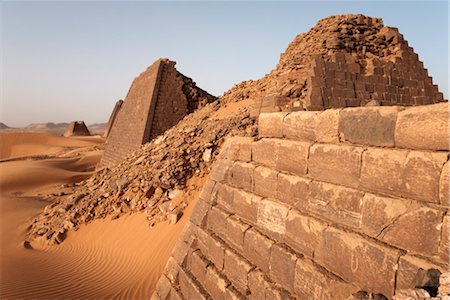 sudan - Die Pyramiden von Meroe, Sudan populärste touristische Anziehung, Bagrawiyah, Sudan, Afrika Stockbilder - Lizenzpflichtiges, Bildnummer: 841-03502429