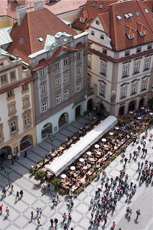 stare mesto - View from tower of Old Town Square, Old Town, Prague, Czech Republic, Europe Stock Photo - Rights-Managed, Code: 841-03502553