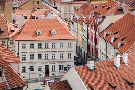 simsearch:841-02991416,k - View of rooftops, Little Quarter, Prague, Czech Republic, Europe Foto de stock - Direito Controlado, Número: 841-03502566