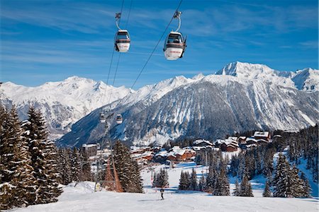 savoie - Courchevel 1850 ski resort in the Three Valleys (Les Trois Vallees), Savoie, French Alps, France, Europe Stock Photo - Rights-Managed, Code: 841-03502592