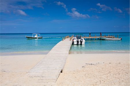 West Bay, jetée, Roatan, Bay Islands, Honduras, Amérique centrale Photographie de stock - Rights-Managed, Code: 841-03517103