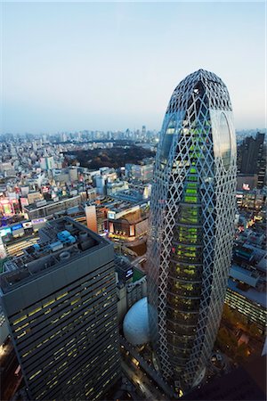 Tour de Tokyo Mode Gakuen Cocoon, Design School Building, Shinjuku, Tokyo, Japon, Asie Photographie de stock - Rights-Managed, Code: 841-03517549