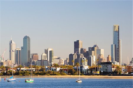 simsearch:841-05846106,k - Melbourne skyline, seen from St. Kilda, Melbourne, Victoria, Australia, Pacific Foto de stock - Con derechos protegidos, Código: 841-03517700