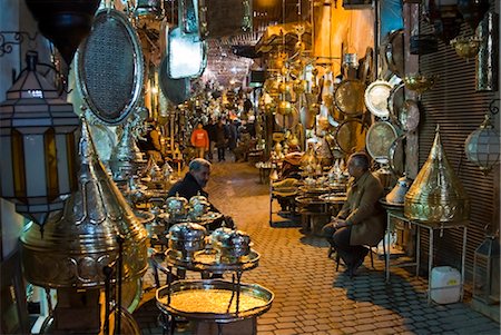 souvenirs marrakech - Le Souk, Medina, Marrakech (Marrakech), Maroc, Afrique du Nord, Afrique Photographie de stock - Rights-Managed, Code: 841-03517803