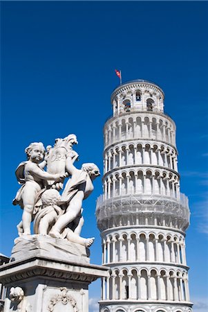 The Leaning Tower of Pisa, Piazza dei Miracoli, UNESCO World Heritage Site, Pisa, Tuscany, Italy, Europe Stock Photo - Rights-Managed, Code: 841-03517824