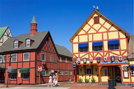 solvang usa - Danish architecture on Alisal Road, Solvang, Santa Barbara County, Central California, United States of America, North America Stock Photo - Rights-Managed, Code: 841-03517915