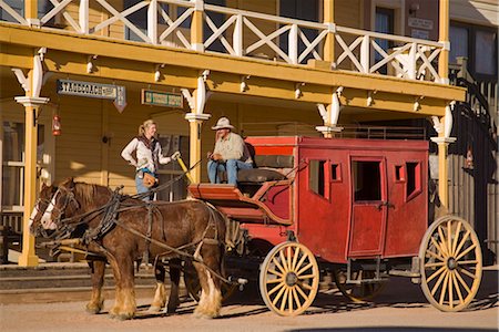 filmstudio - Wagon in Old Tucson Studios, Tucson, Arizona, Vereinigte Staaten von Amerika, Nordamerika Stockbilder - Lizenzpflichtiges, Bildnummer: 841-03517964