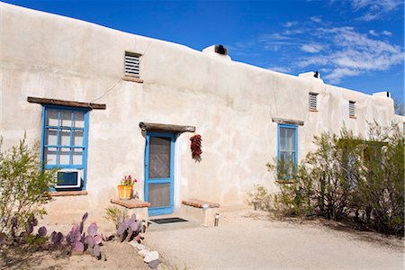 Adobe House, Fort Lowell Historic District, Tucson, Arizona, United States of America, North America Stock Photo - Rights-Managed, Code: 841-03517979