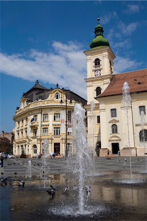 rumania - Mare square, Sibiu, Transylvania, Romania, Europe Foto de stock - Con derechos protegidos, Código: 841-03518178