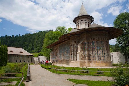 romania not people not animal - Voronet Monastery, UNESCO World Heritage Site, Bucovina, Romania, Europe Stock Photo - Rights-Managed, Code: 841-03518221