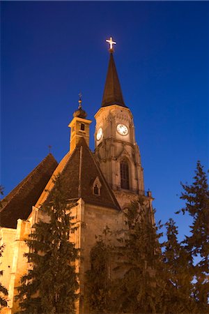 st michael's church - St. Michael's church, Cluj Napoca, Transylvania, Romania, Europe Foto de stock - Direito Controlado, Número: 841-03518266