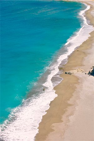 Aerial view of Triopetra Beach, Crete, Greek Islands, Greece, Europe Foto de stock - Con derechos protegidos, Código: 841-03518378