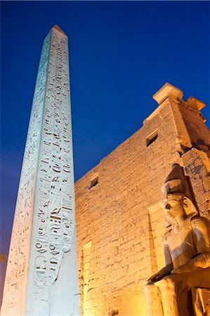 Temple de Luxor, Luxor, patrimoine mondial de l'UNESCO, Thèbes, Maghreb, Afrique Photographie de stock - Rights-Managed, Code: 841-03518505