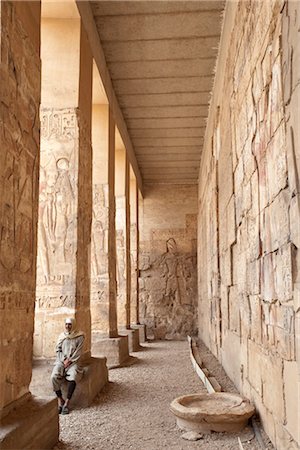 Temple of Osiris in Abydos, Egypt, North Africa, Africa Fotografie stock - Rights-Managed, Codice: 841-03518513