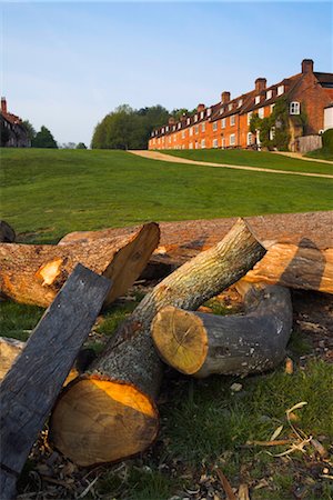 Dur le village de Buckler construit aux chantiers navals de maison qui ont utilisé la nouvelle forêt bois pour construire des navires de la Royal Navy, New Forest, Hampshire, Angleterre, Royaume-Uni, Europe Photographie de stock - Rights-Managed, Code: 841-03518603