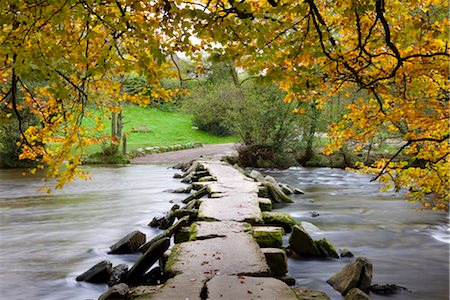 stone bridge - Tarr Steps clapper bridge in Autumn, Exmoor National Park, Somerset, England, United Kingdom, Europe Stock Photo - Rights-Managed, Code: 841-03518687