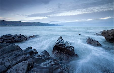 enigma - Rocky shore at Bossington Beach, Exmoor National Park, Somerset, England, United Kingdom, Europe Stock Photo - Rights-Managed, Code: 841-03518695